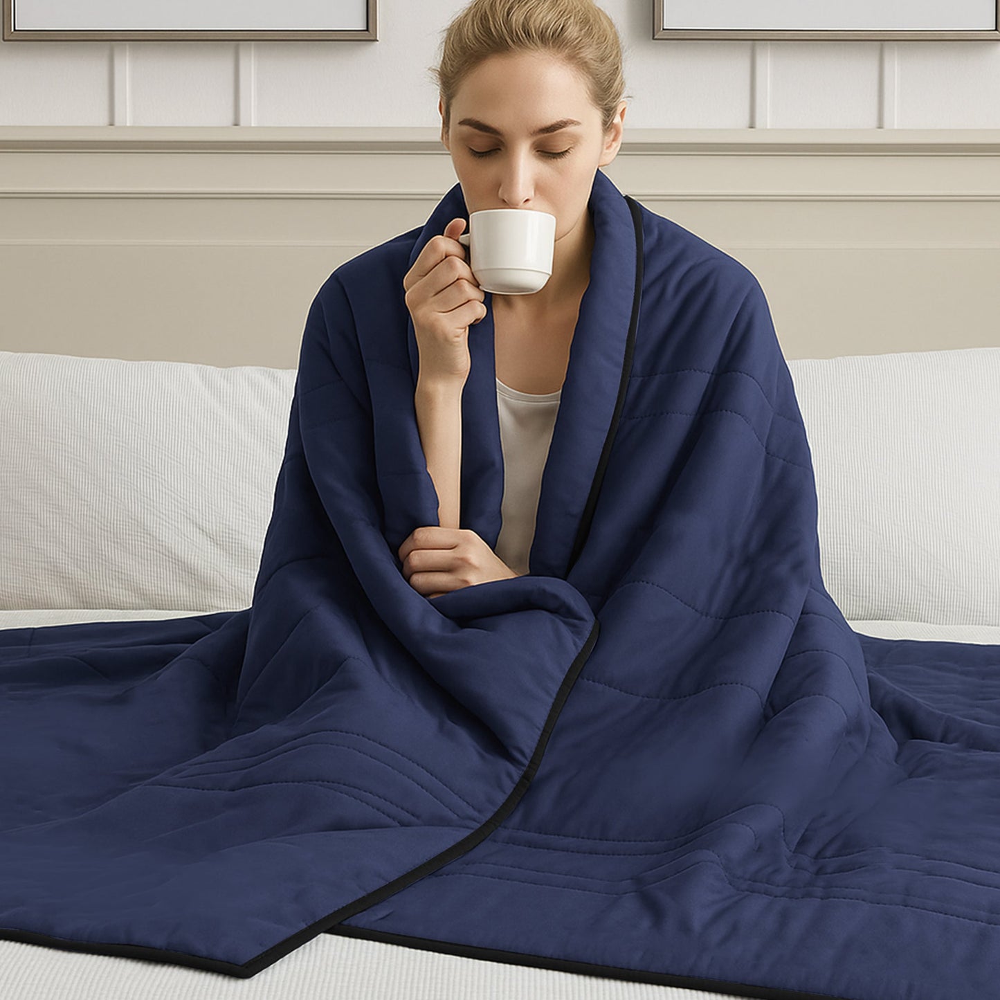 Ice Cooling Weighted Blanket – Stay Cool & Calm Through Every Season