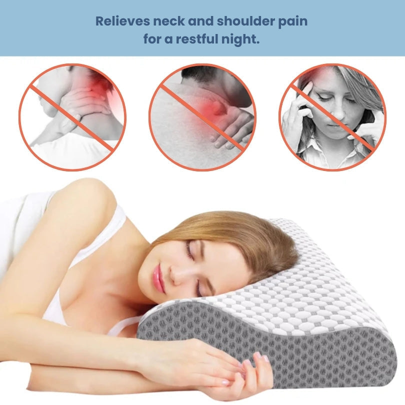 Orthopedic Memory Foam Pillow – Deep Sleep Support for Neck & Spine