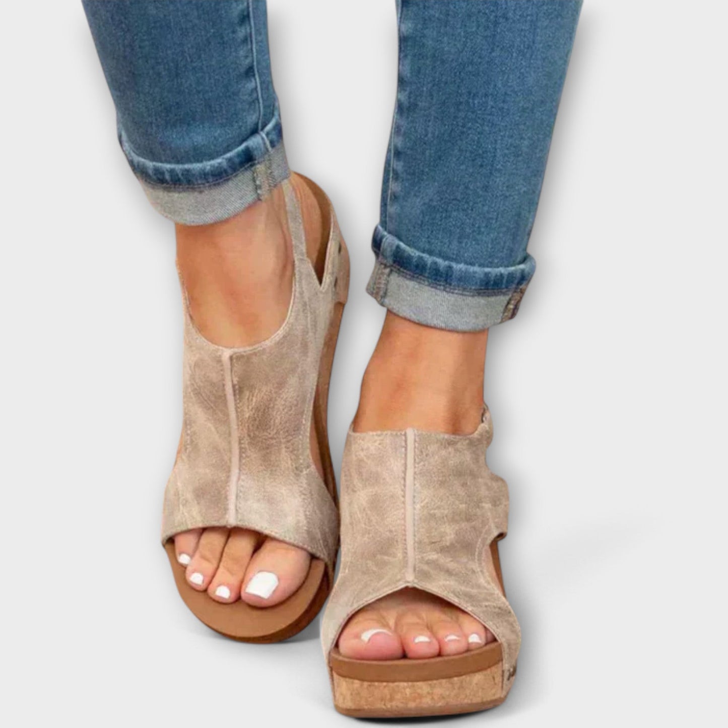 Orthopedic Wedge Sandals – Comfortable Arch Support with Stylish Lift
