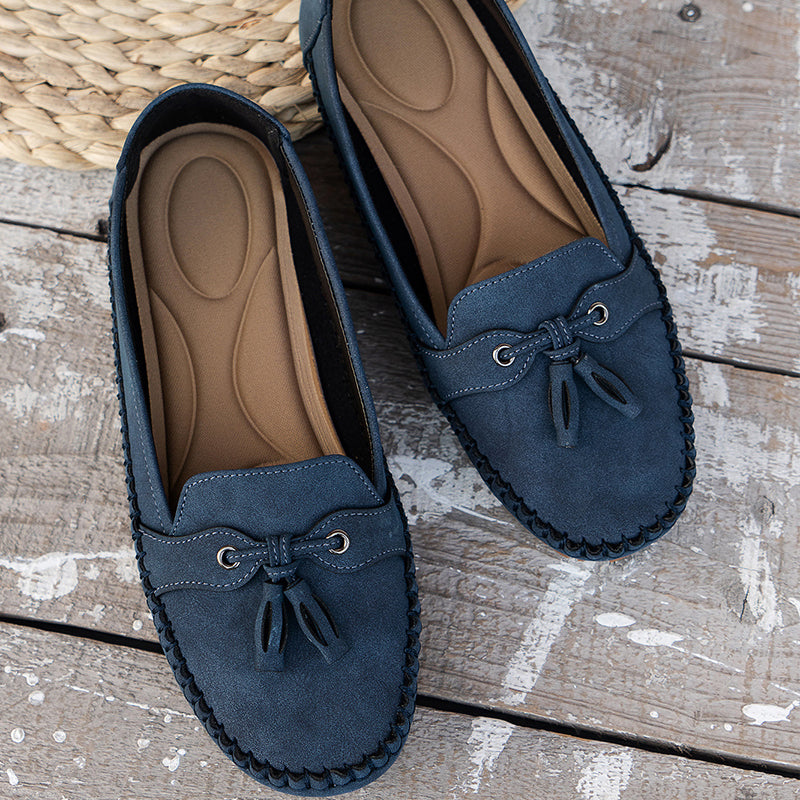 Comfortable Soft Moccasins – Classic Everyday Loafers with Elegant Bow Detail