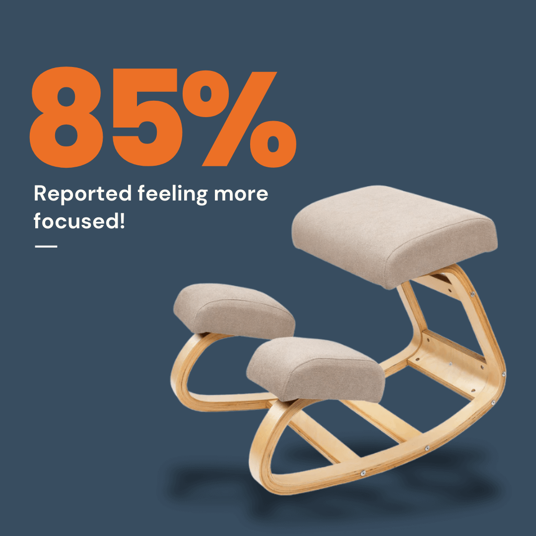 ErgoPosture™ Kneeling Chair – Orthopedic Support for Improved Posture & Comfort at Work