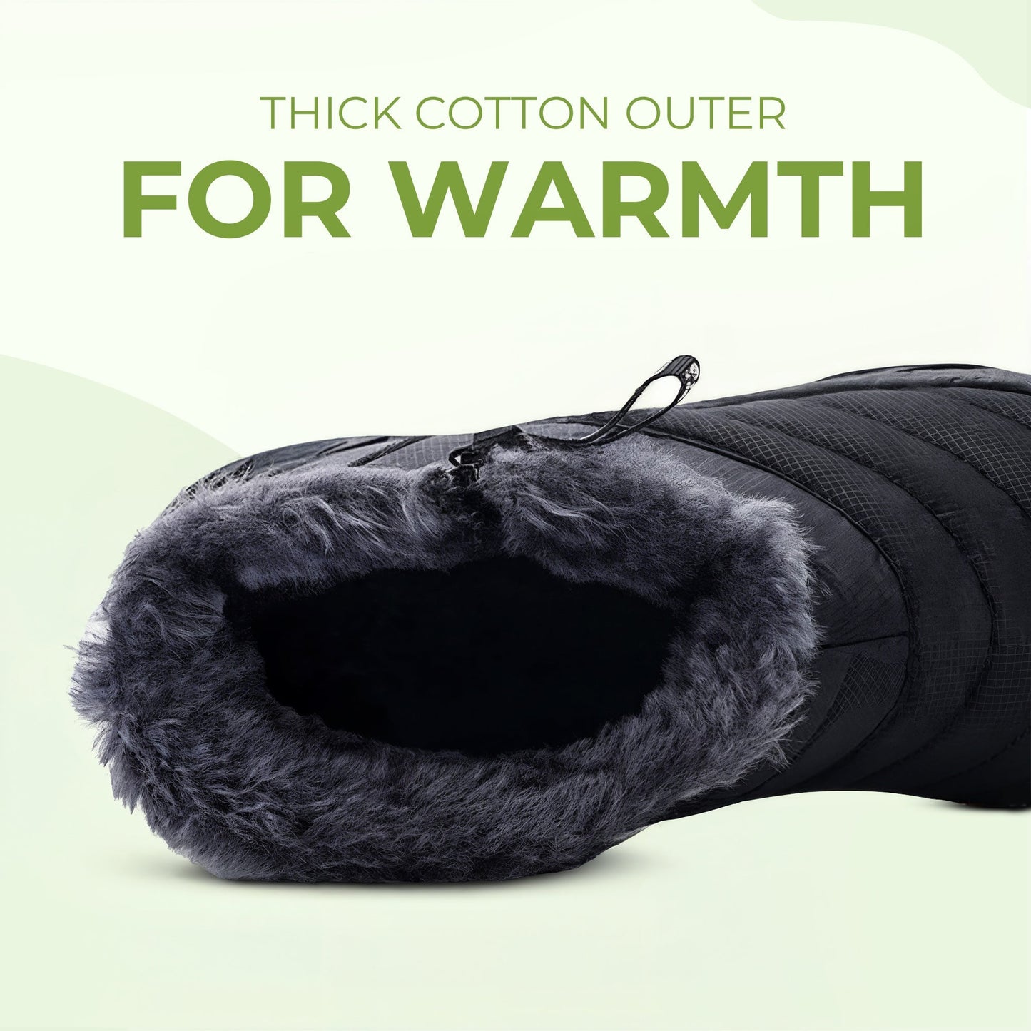 Thick Warm Cotton Zipper Shoes