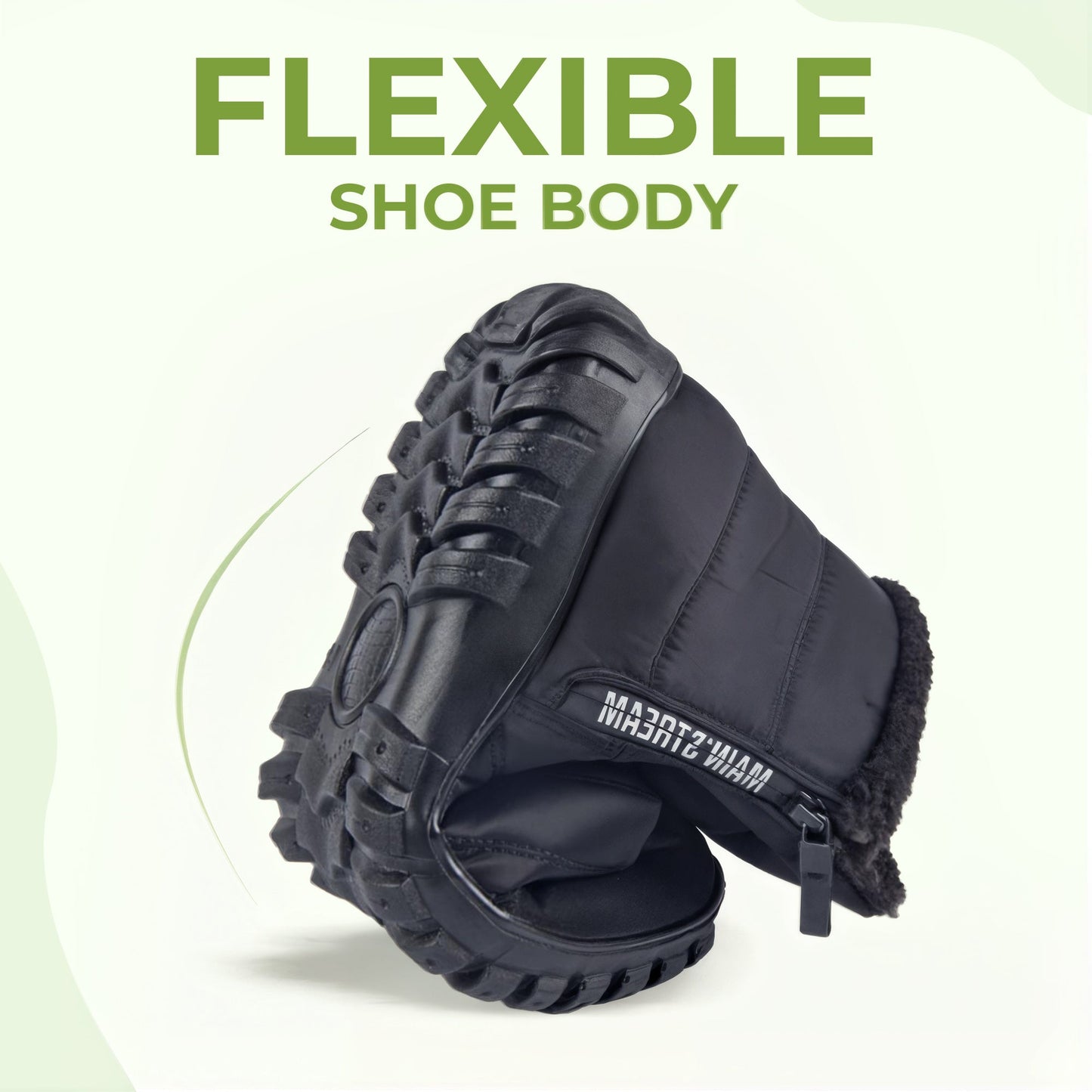 Thick Warm Cotton Zipper Shoes