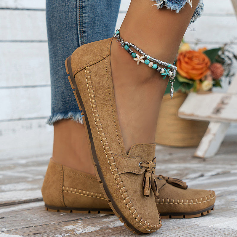 Comfortable Soft Moccasins – Classic Everyday Loafers with Elegant Bow Detail