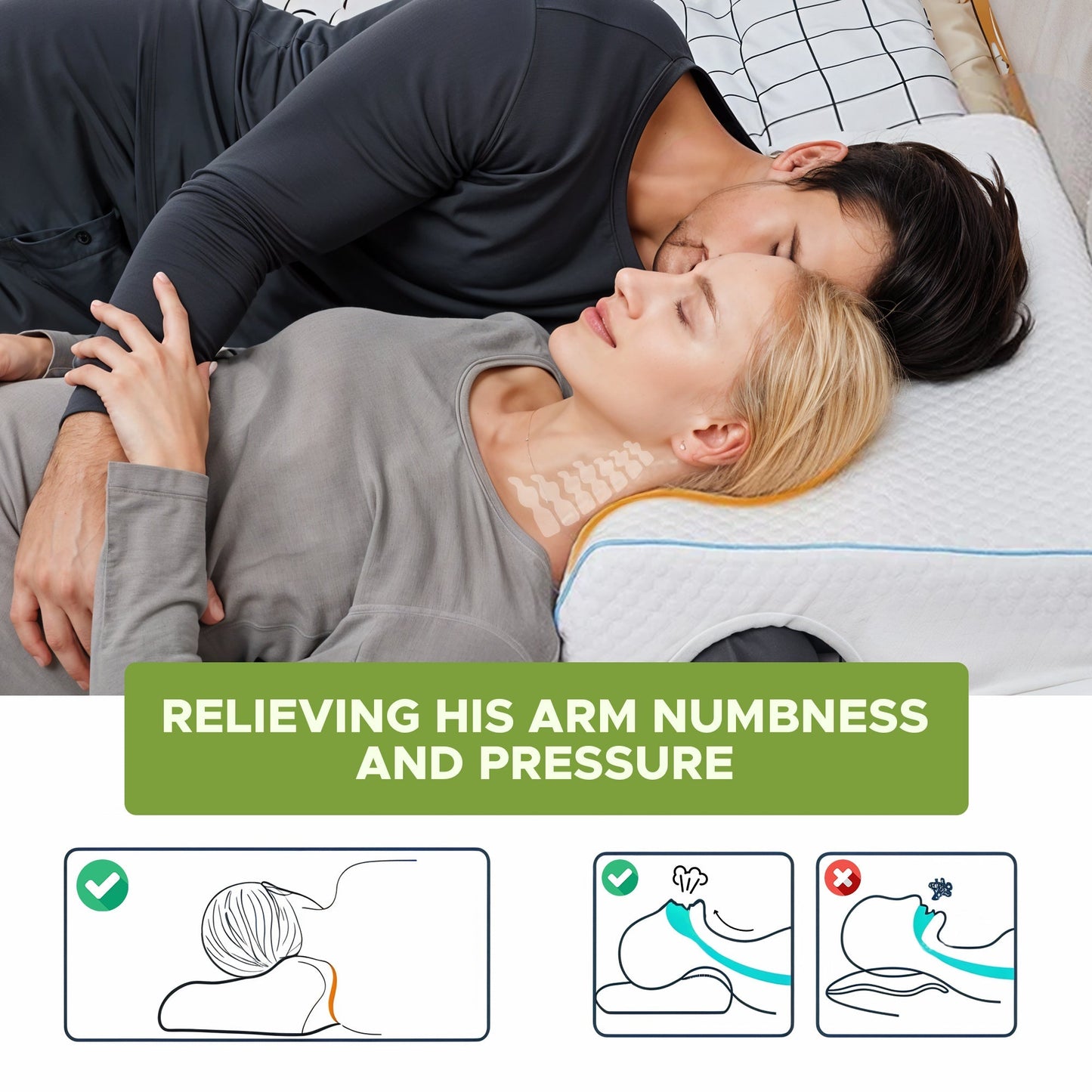 Side Sleeper Memory Foam Pillow