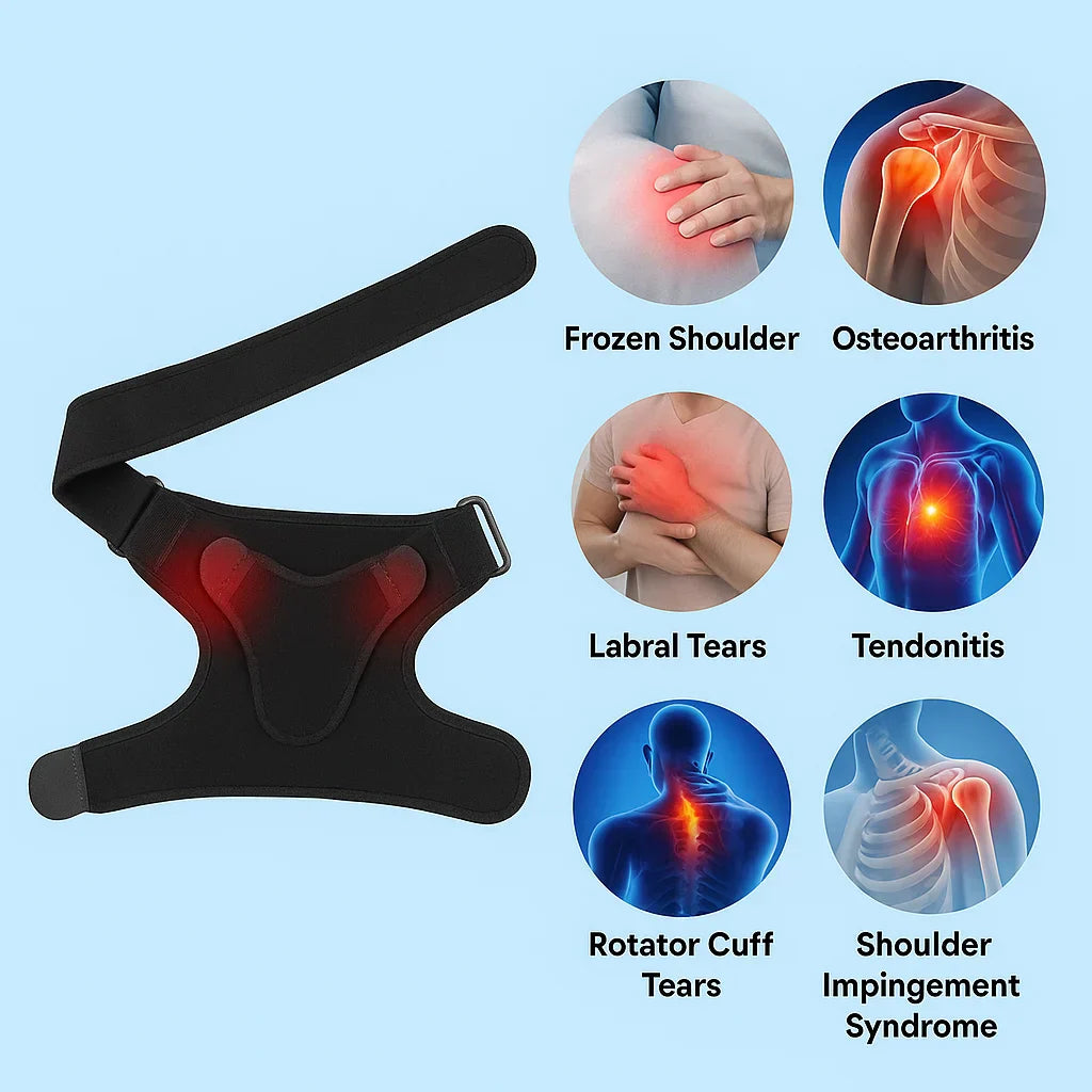 FlexShoulder Support Brace – Relief for Shoulder Pain, Discomfort & Joint Stress