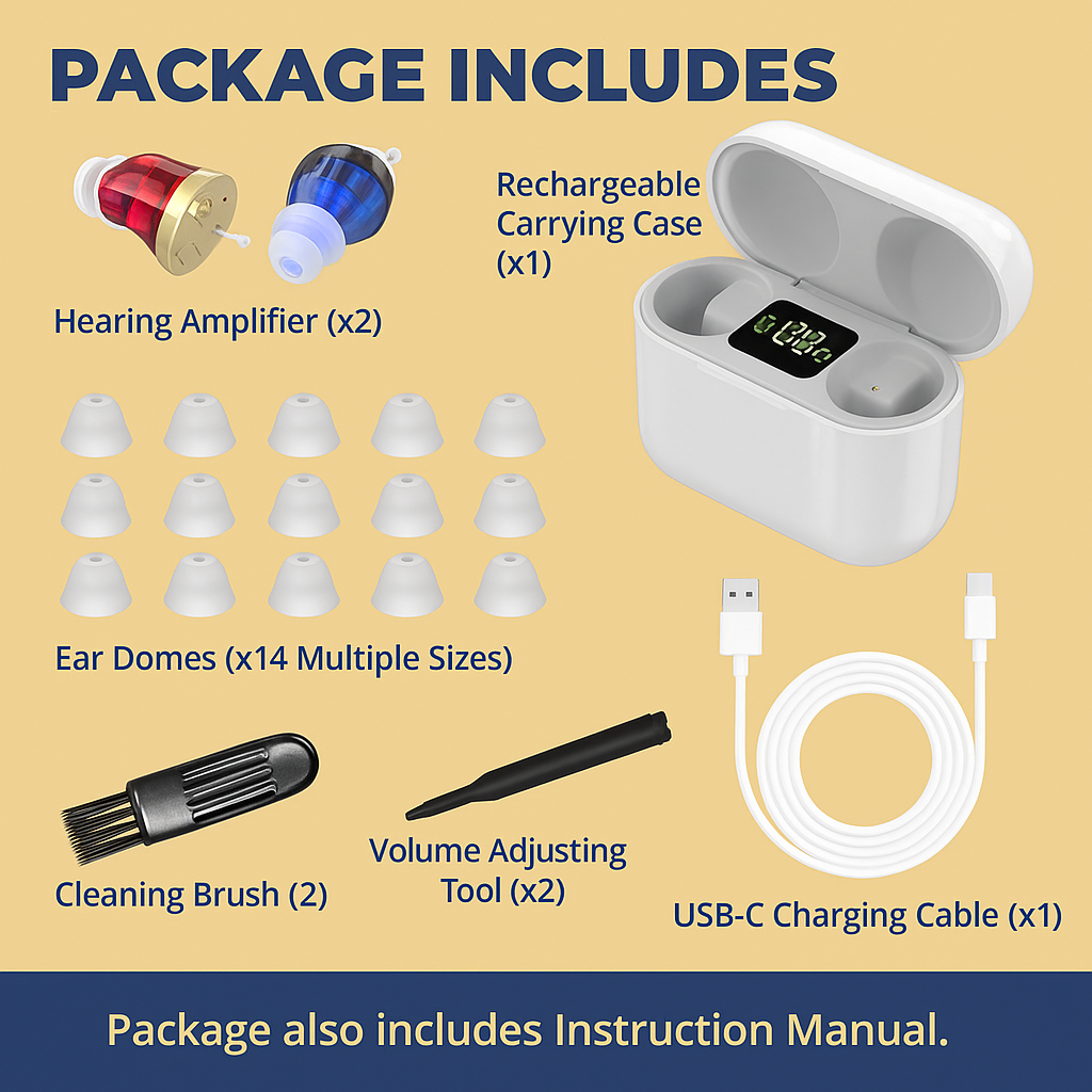 ClearTone In-Ear Hearing Aid Device