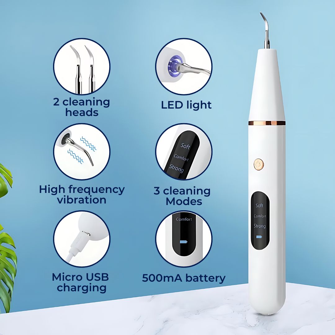 Ultrasonic Teeth Cleaner – Tartar Remover & Deep Plaque Remover for Teeth at Home