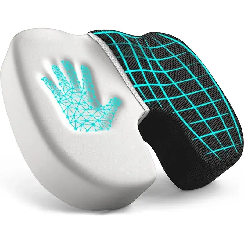 Ergonomic Memory Foam Hemorrhoid Relief Cushion – Office & Student Chair Support