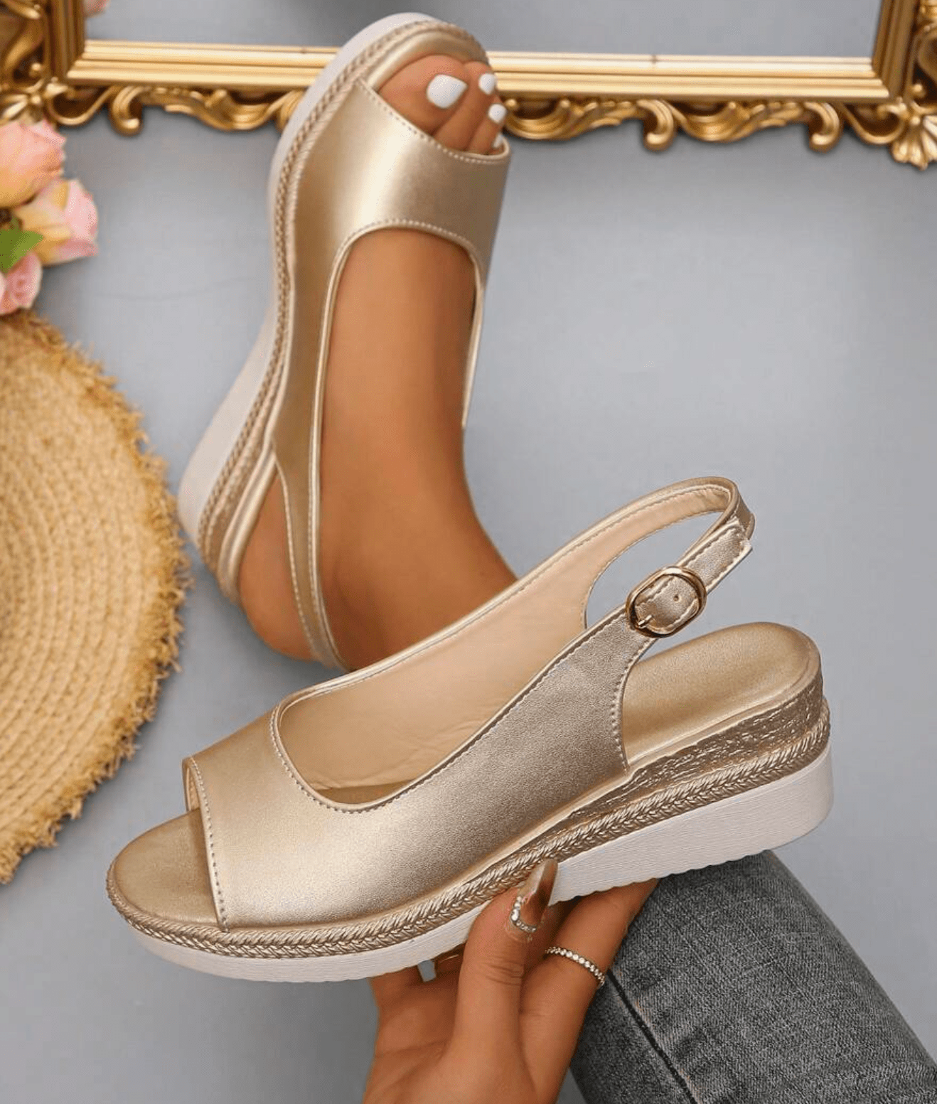 Orthopedic Sandals – Elegant Comfort with Supportive Slingback Design