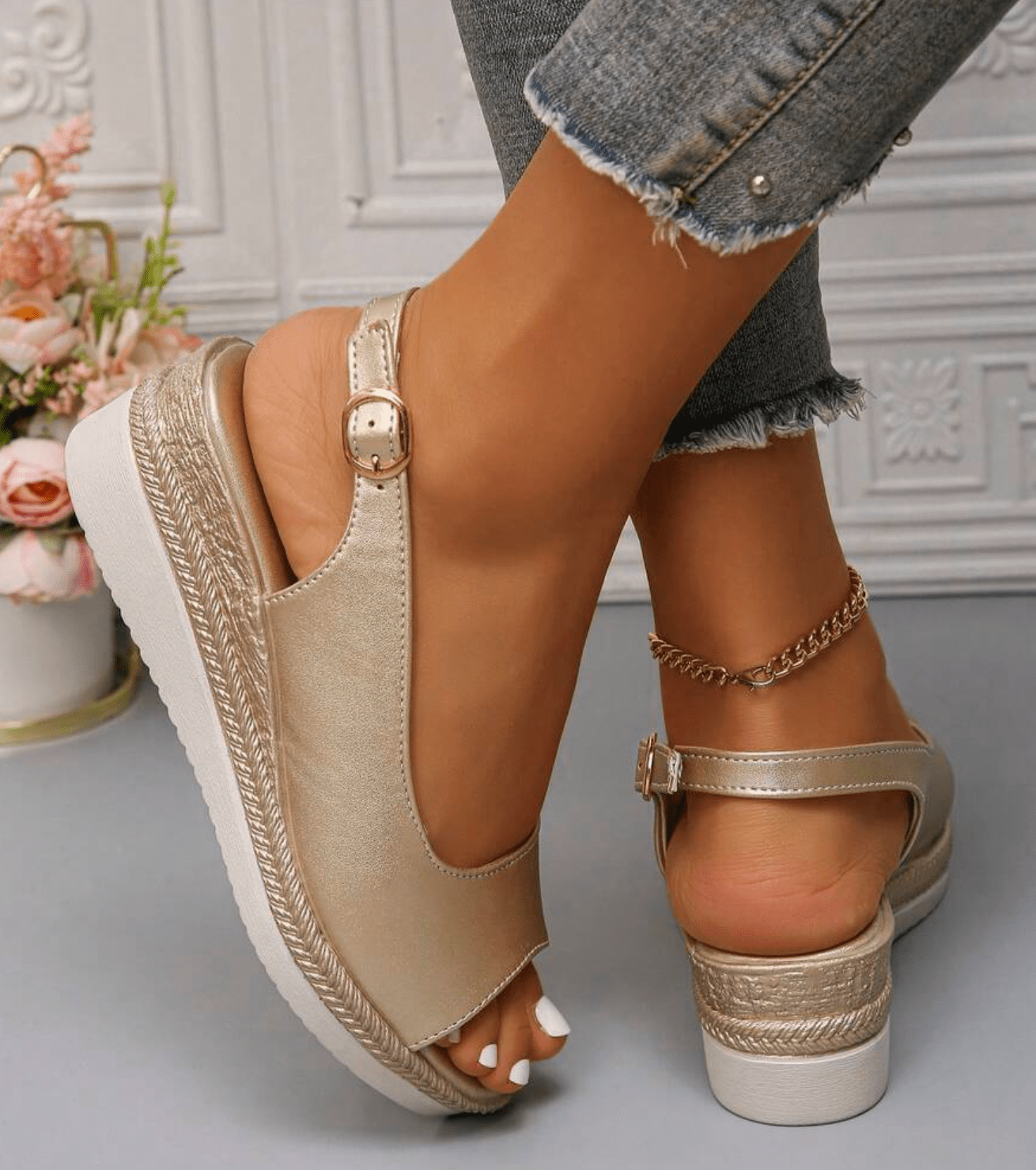 Orthopedic Sandals – Elegant Comfort with Supportive Slingback Design