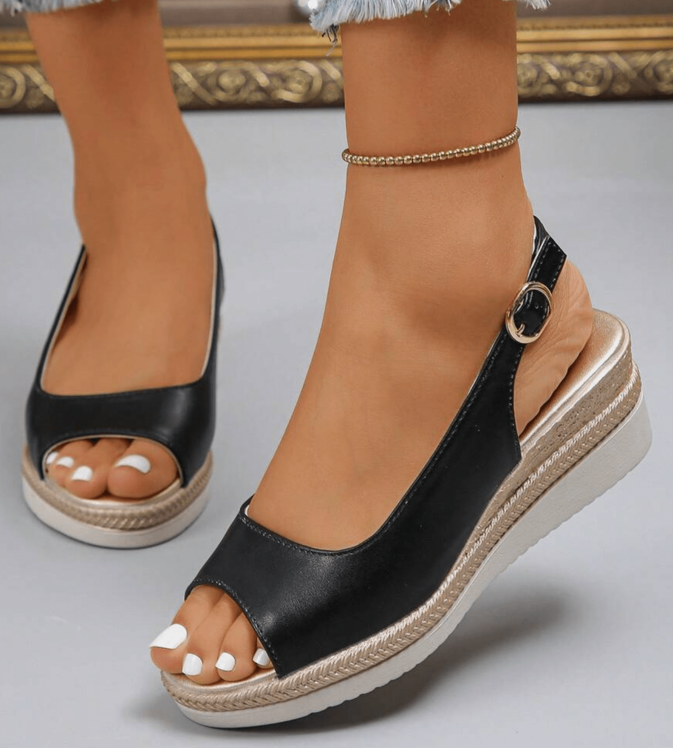 Orthopedic Sandals – Elegant Comfort with Supportive Slingback Design