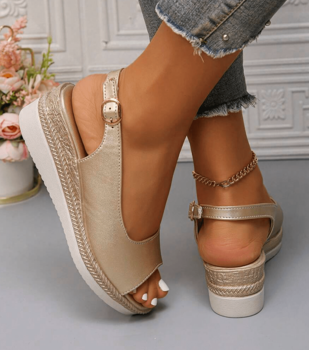 Orthopedic Sandals – Elegant Comfort with Supportive Slingback Design