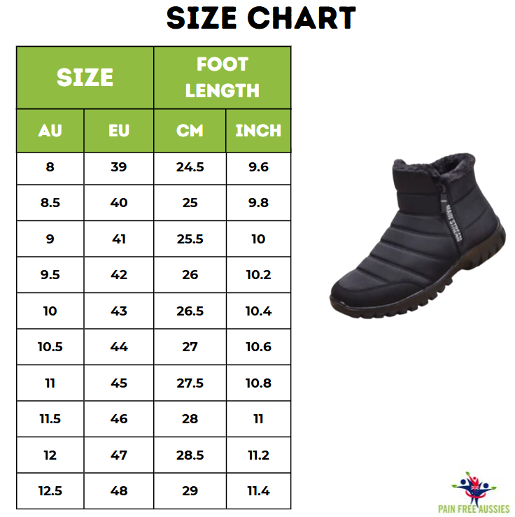 Thick Warm Cotton Zipper Shoes