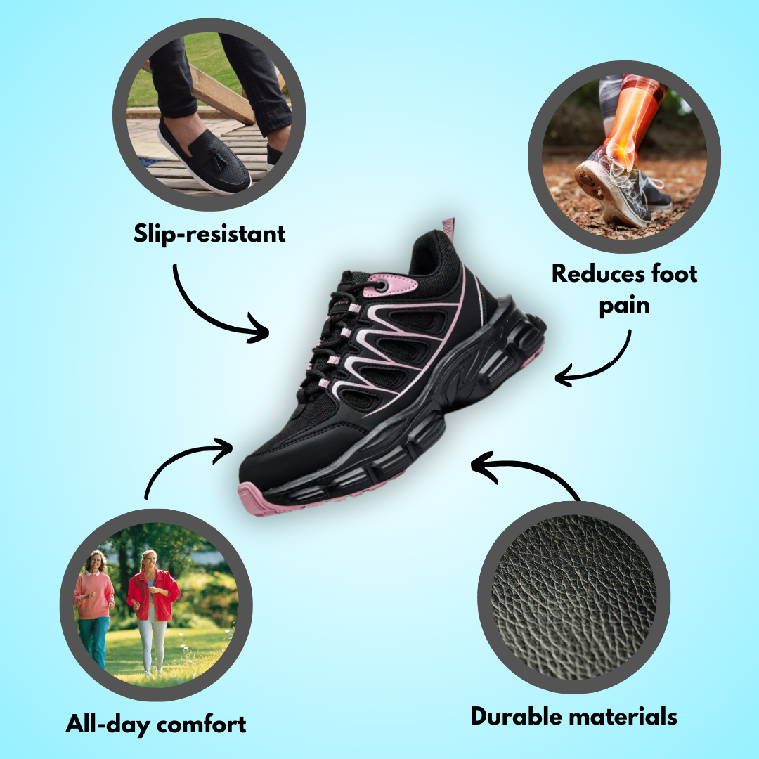 UltraFlex Breathable Comfort Shoes – Slip-On Support for Work & Everyday Wear