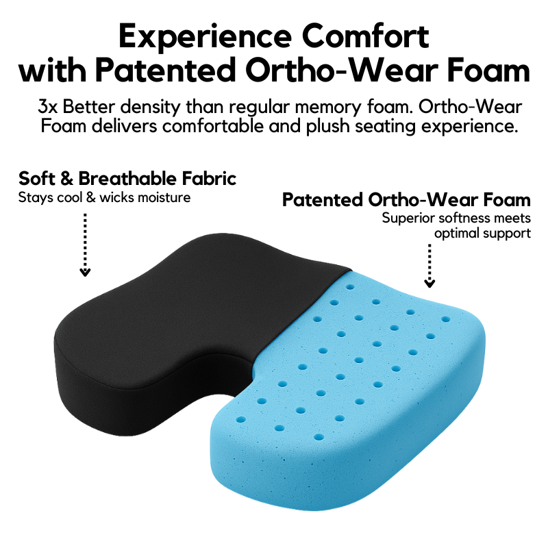 CloudRelief Memory Foam Seat Cushion