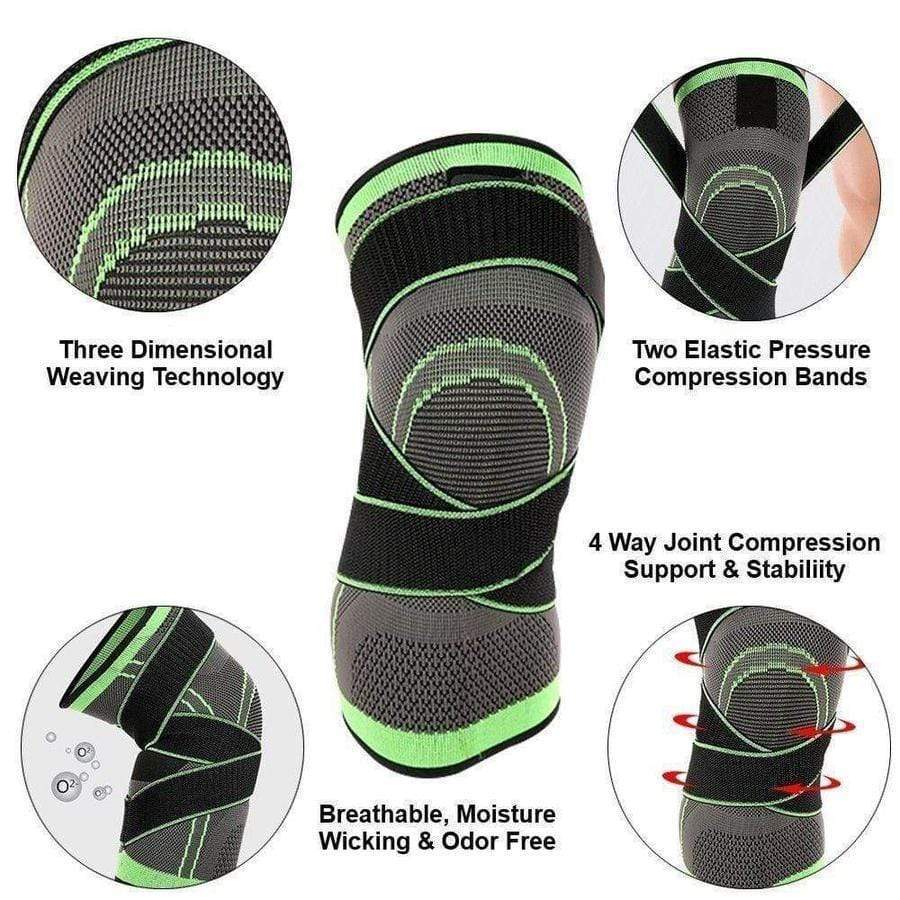 Knee Brace Compression Sleeve with Patella Stability Straps | Targeted Support for Pain Relief & Joint Recovery