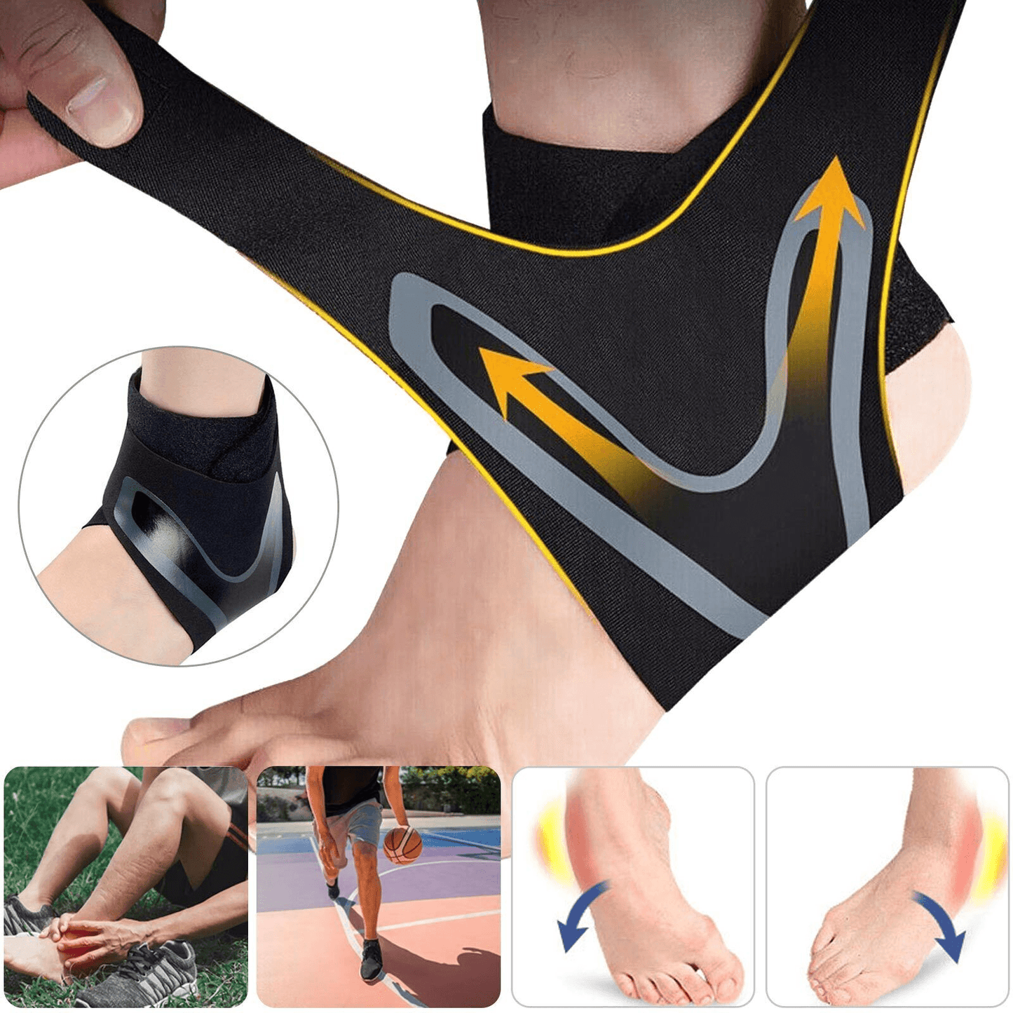 Plantar Relief Wrap – Targeted Heel & Arch Support for Lasting Comfort