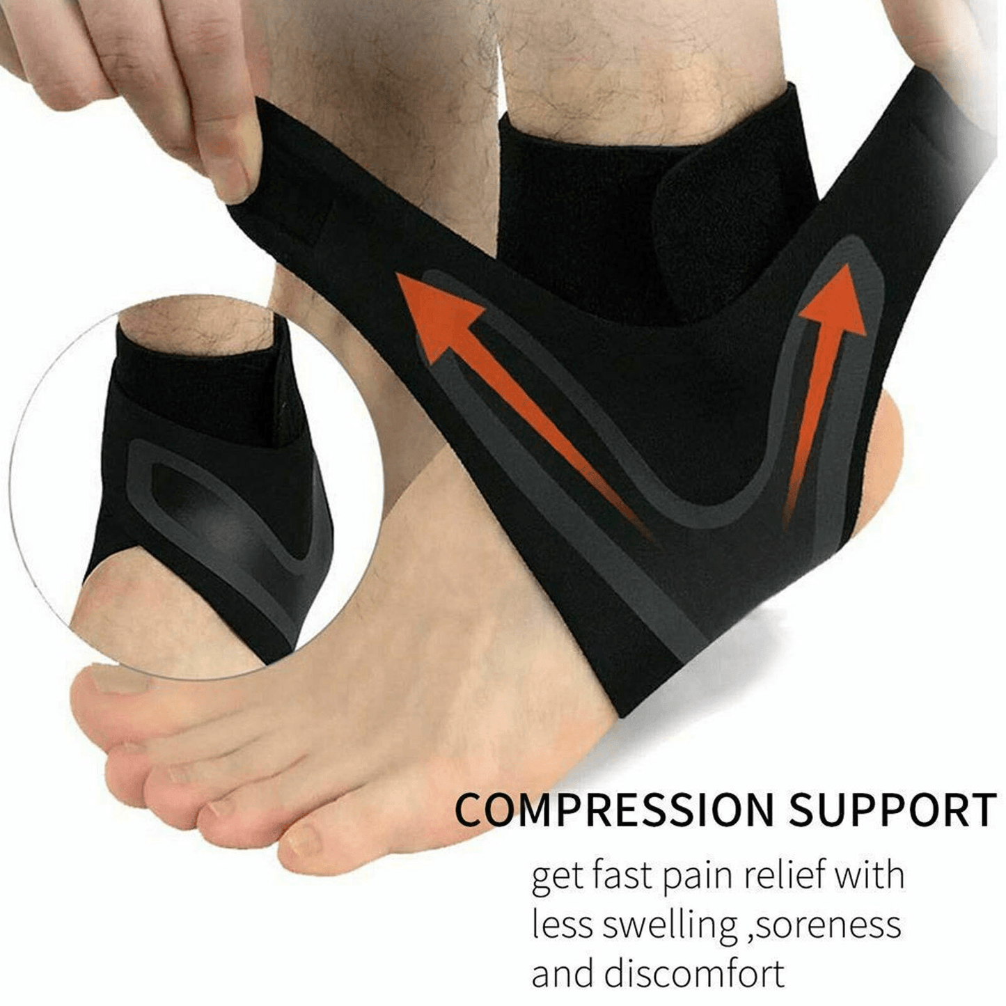Plantar Relief Wrap – Targeted Heel & Arch Support for Lasting Comfort