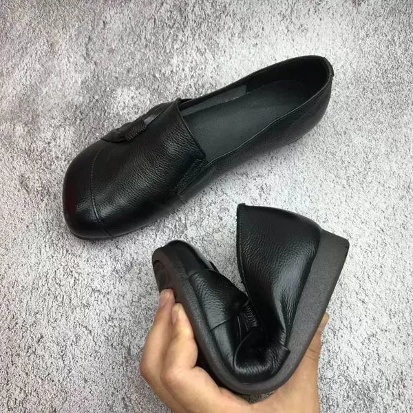 Zero Drop Leather Sneakers – Natural Comfort, Orthopedic Support