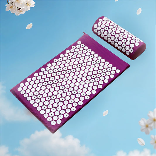 Acupressure Mat & Pillow Set for Sleep Aid and Recovery