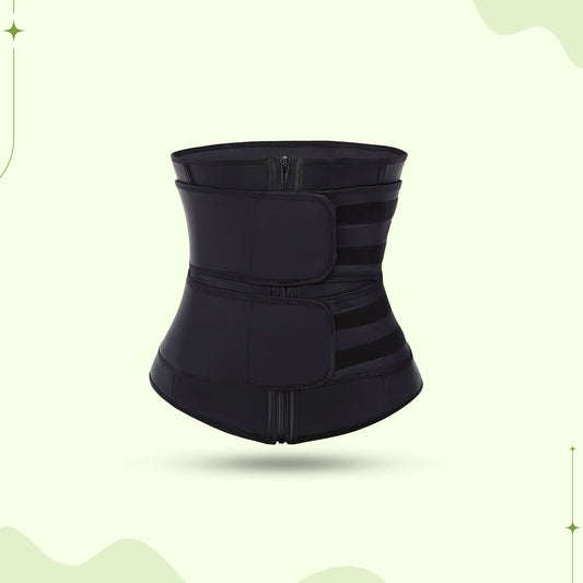 Women Waist Trainer Body Shaper - Easy Home Slimming Sweat Belt for Tummy Control