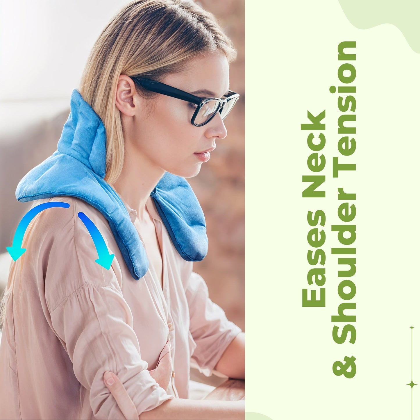 Weighted Neck & Shoulder Wrap – Hot & Cold Herbal Relief