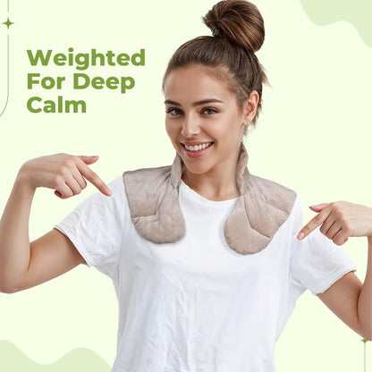 Weighted Neck & Shoulder Wrap – Hot & Cold Herbal Relief