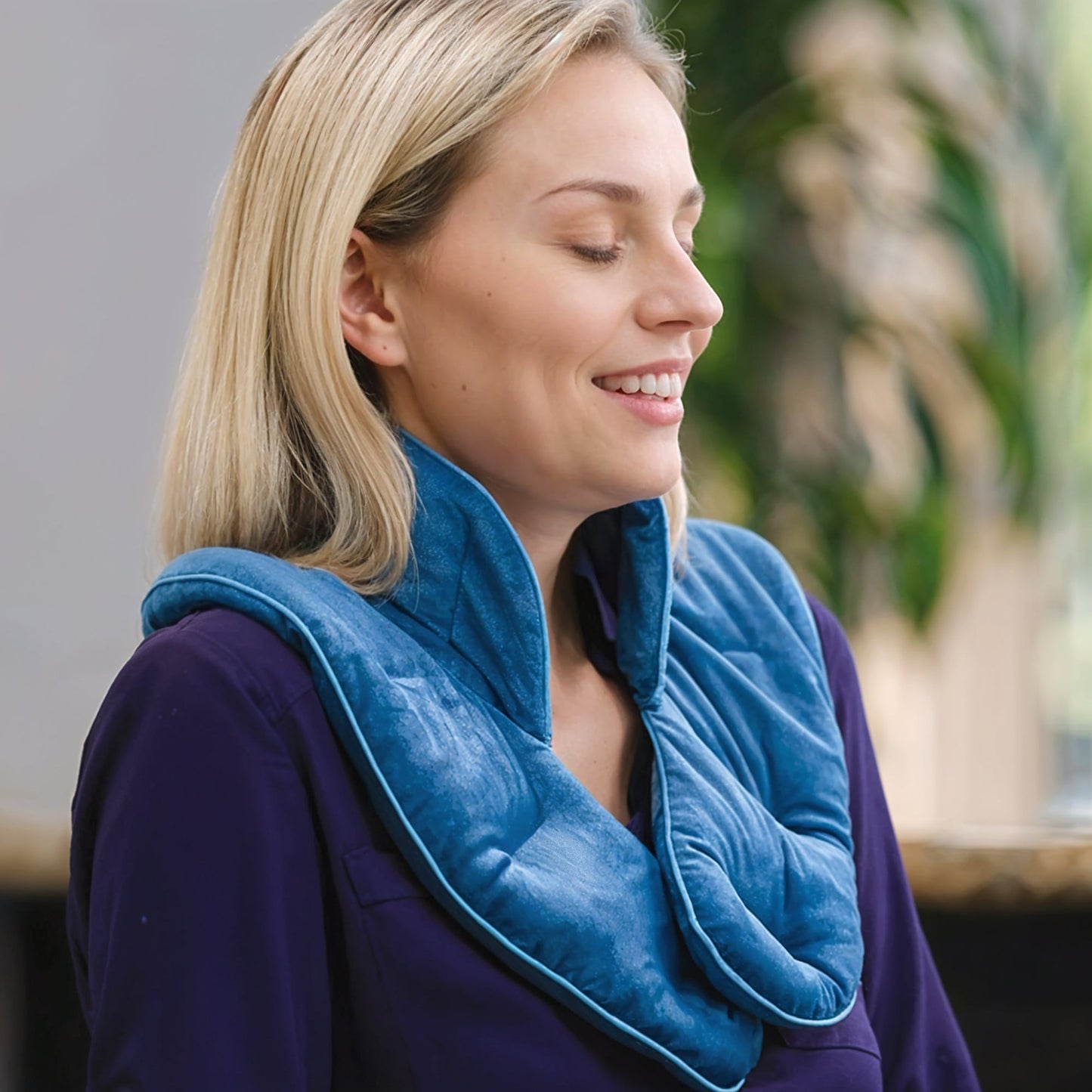 Weighted Neck & Shoulder Wrap – Hot & Cold Herbal Relief