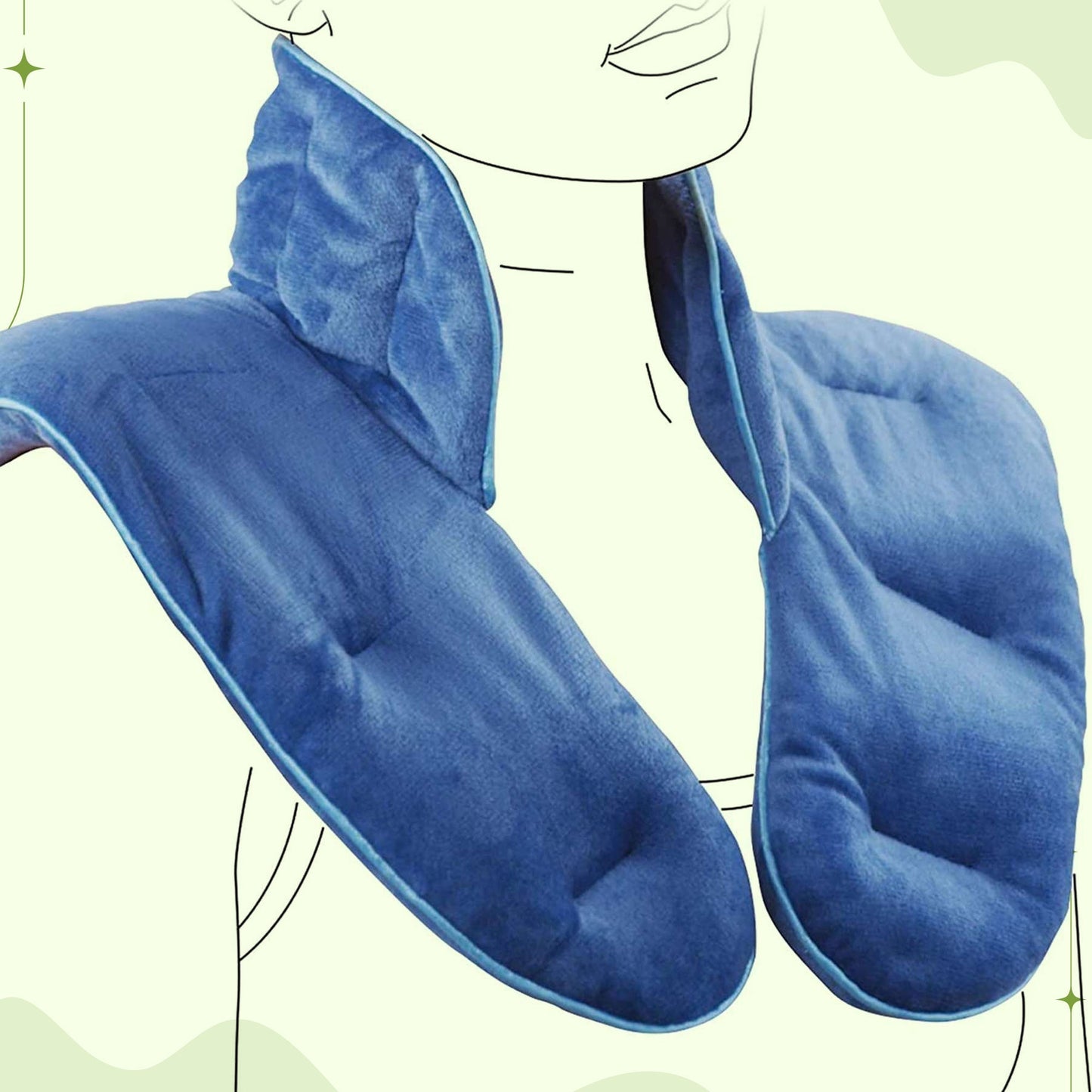 Weighted Neck & Shoulder Wrap – Hot & Cold Herbal Relief