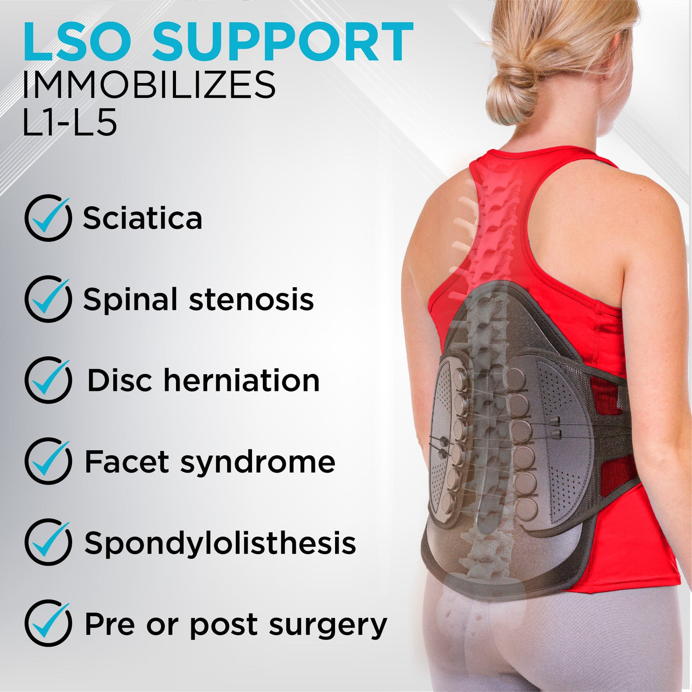 Lumbar Decompression Brace – Ultimate Lumbosacral Support for Spine & Post-Surgery Recovery