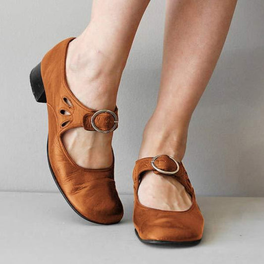 Vintage Round Toe Orthopedic Shoes – Comfortable Supportive Footwear for Women