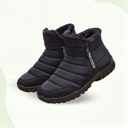 Thick Warm Cotton Zipper Shoes