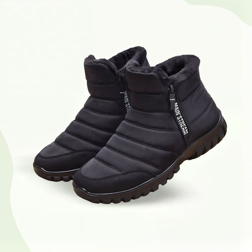 Thick Warm Cotton Zipper Shoes