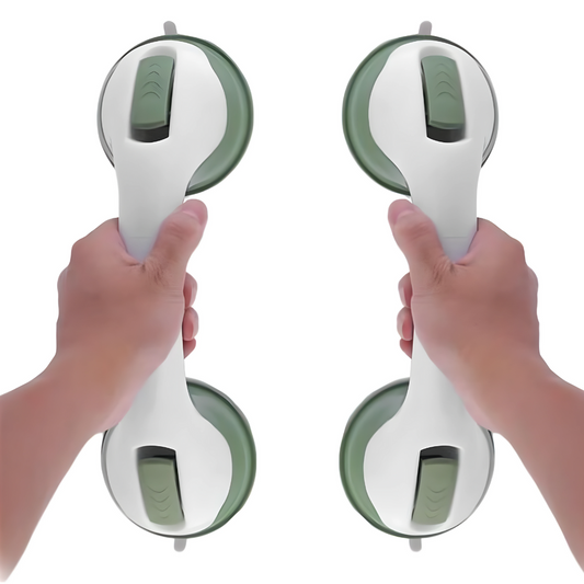 Bathroom Grab Bar with Suction Cups – Safety Support Handle for Showers, Baths & Toilets (No Drilling Required)
