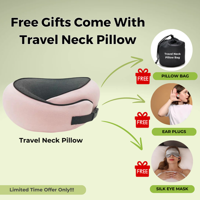Travel Neck Pillow – Full Support for Flights, Road Trips & Relaxation