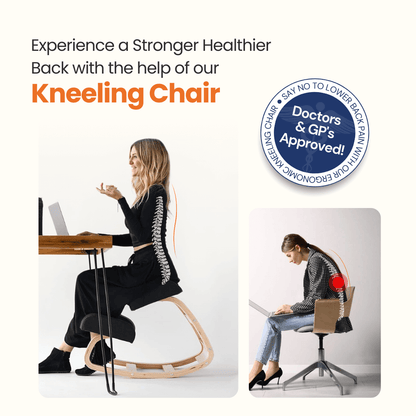 ErgoPosture™ Kneeling Chair – Orthopedic Support for Improved Posture & Comfort at Work