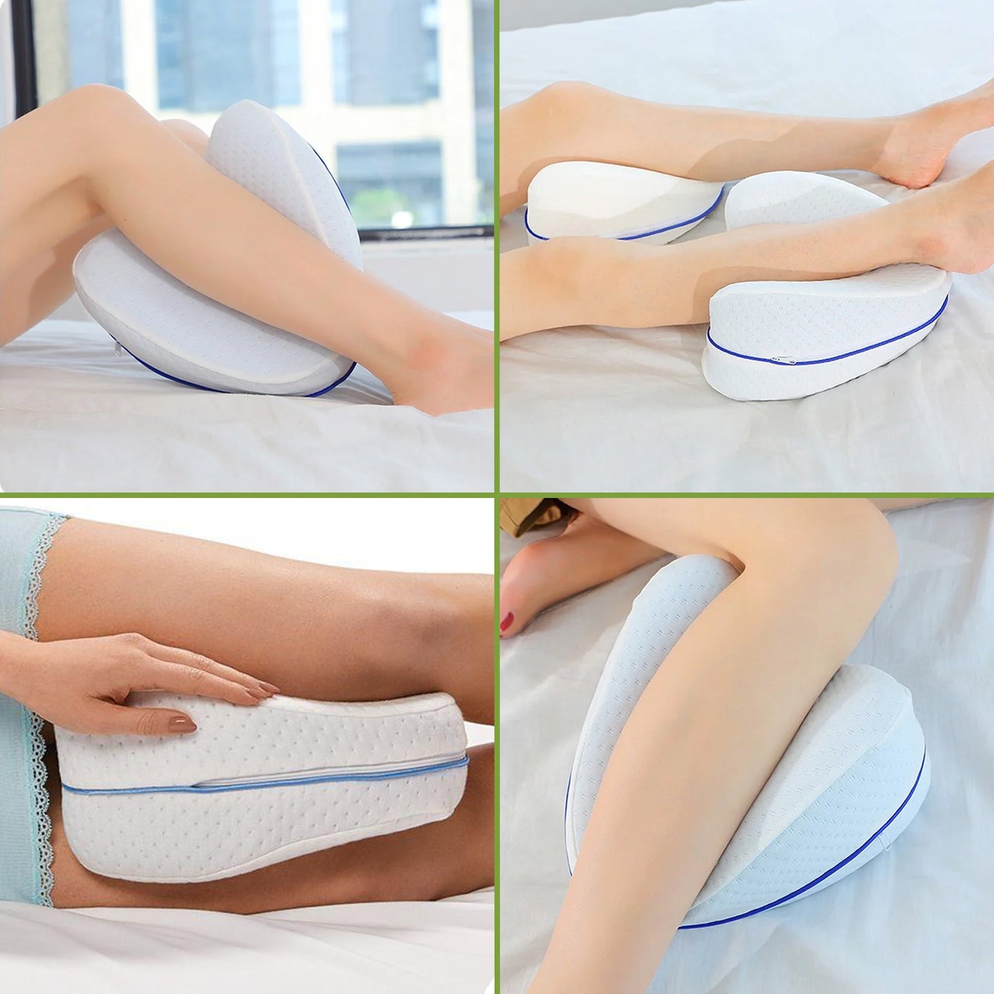 LegEase – Memory Foam Pillow for Side Sleepers & Knee Support