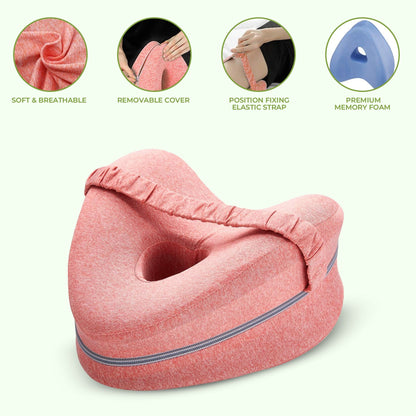 LegEase – Memory Foam Pillow for Side Sleepers & Knee Support