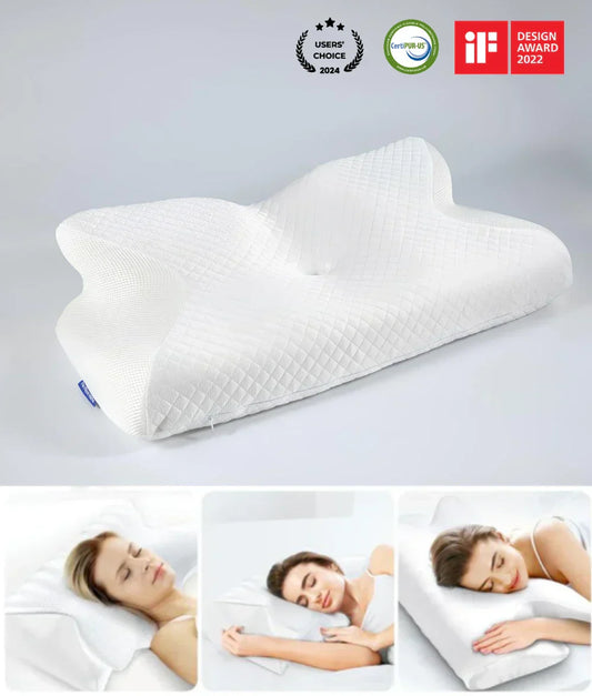 Orthopedic Memory Foam Neck Pillow for Neck & Shoulder Pain Relief