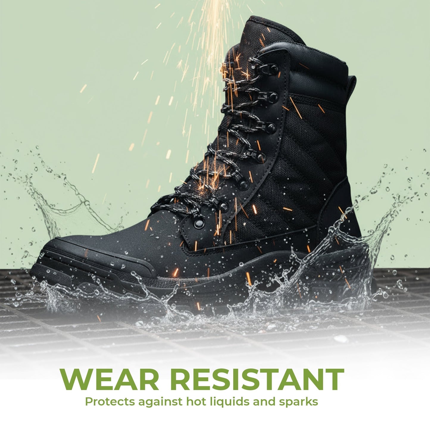 ZipShield Pro Work Boots – Durable Protection with Easy Access