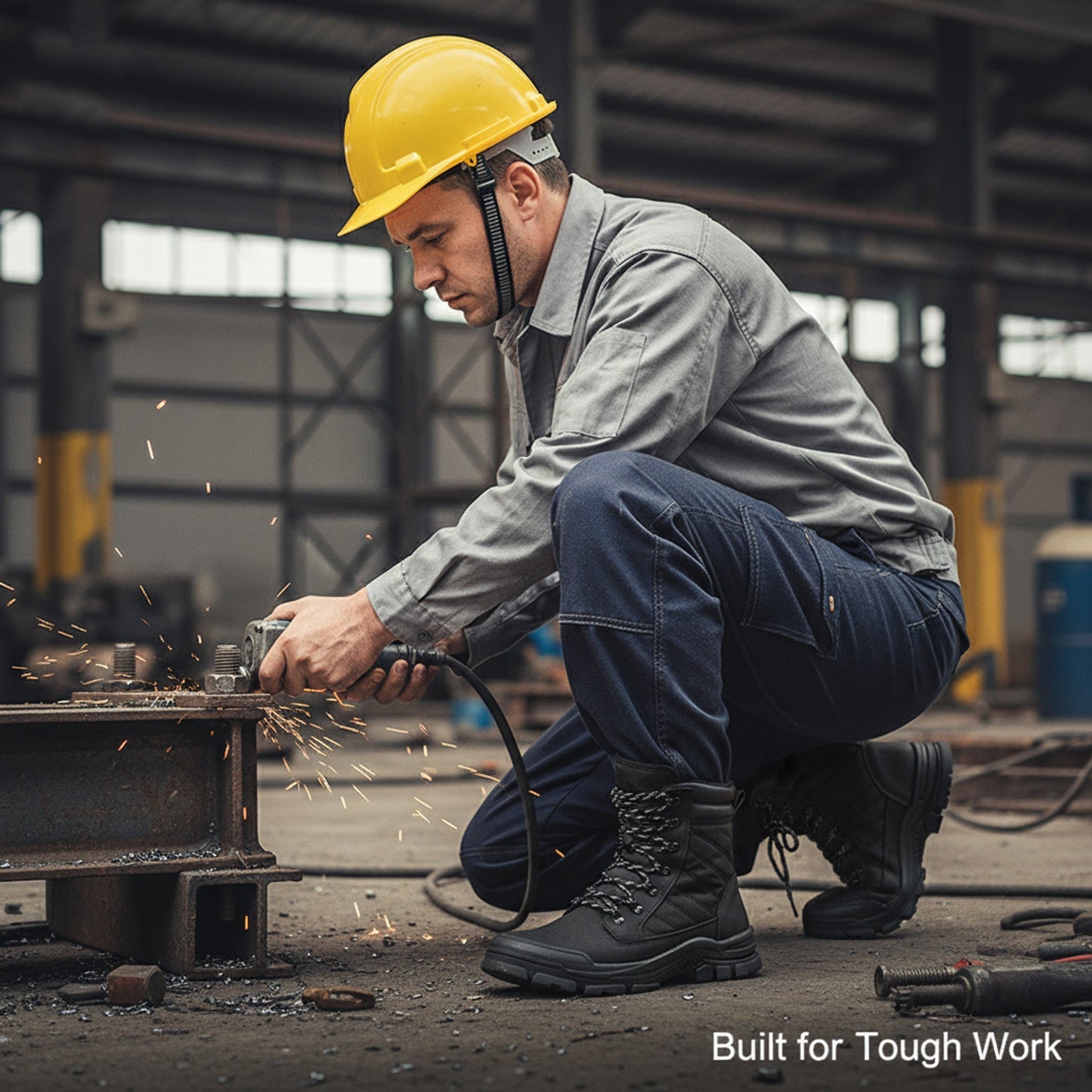 ZipShield Pro Work Boots – Durable Protection with Easy Access