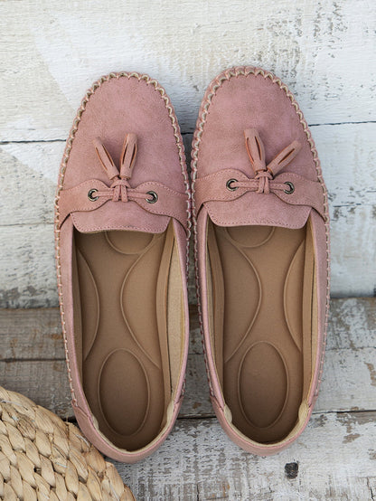Comfortable Soft Moccasins – Classic Everyday Loafers with Elegant Bow Detail