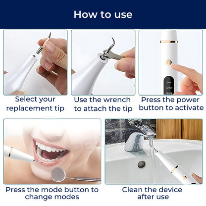 Ultrasonic Teeth Cleaner – Tartar Remover & Deep Plaque Remover for Teeth at Home