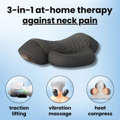 Original Neck Traction Pillow | Heated Cervical Massager for Neck & Shoulder Pain
