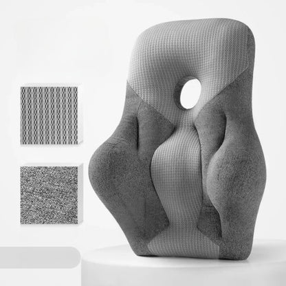 Ergonomic Lumbar Support Cushion – Premium Back Support for Office, Home & Travel
