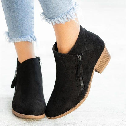 Orthopedic Boots Arch Support – Warm Suede Leather Ankle Boots for Women