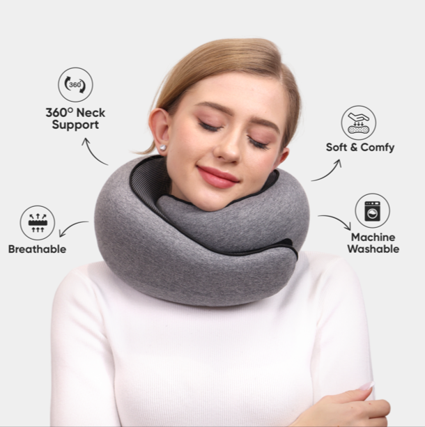 Travel Neck Pillow – Full Support for Flights, Road Trips & Relaxation
