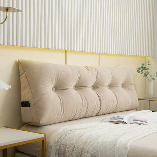Luxury Chic Wedge Pillow – Premium Back & Neck Support for Bed and Sofa