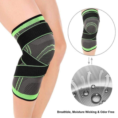 Knee Brace Compression Sleeve with Patella Stability Straps | Targeted Support for Pain Relief & Joint Recovery